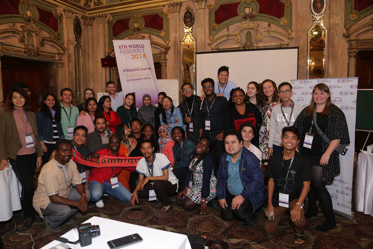 GCE Youth Caucus participants from across the globe